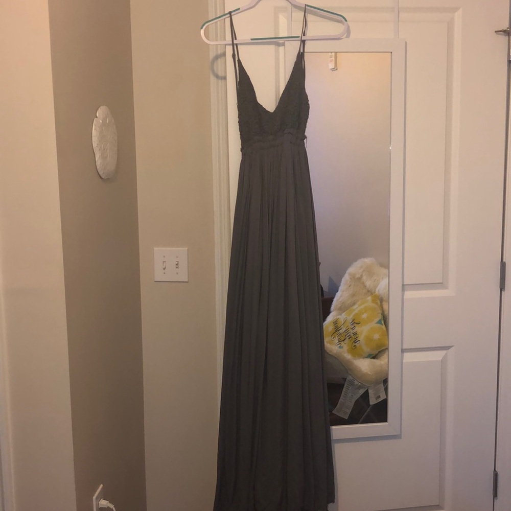 Long Drop Back Dress